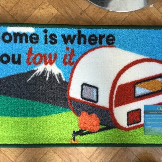 Motorhome door mat -Washable Home is where you Park It Mat