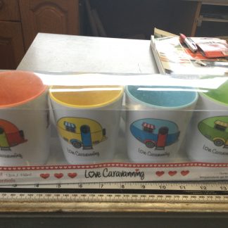 Love Caravanning 4 Piece Mug set